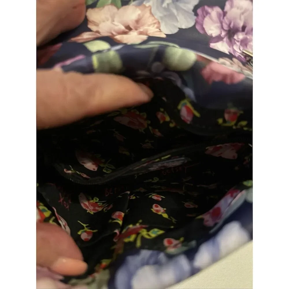 Betsey Johnson Floral Quilted Crossbody Bag Multicolor Women's Handbag